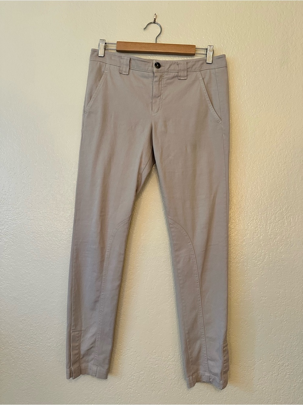 Vince Skinny Slim Stretch Chinos in Light Taupe 100% Cotton